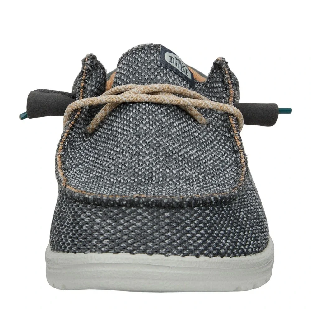 Hey Dude Wally Funk Mesh Men's Size 8 Slip On Loafers Linen‎ Gray Shoes NEW